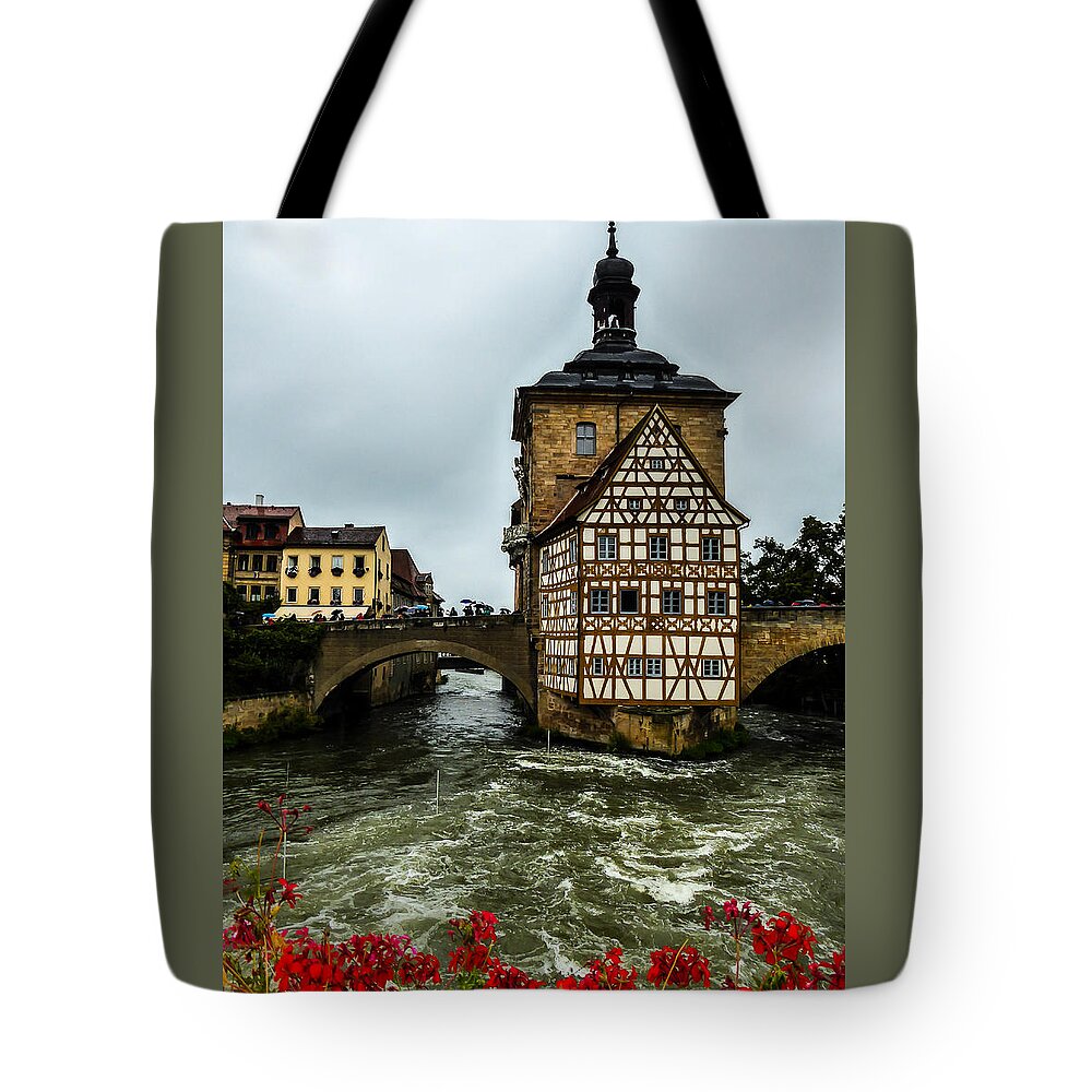 Town Hall Tote Bag featuring the photograph Old Townhall Bamberg by Pamela Newcomb