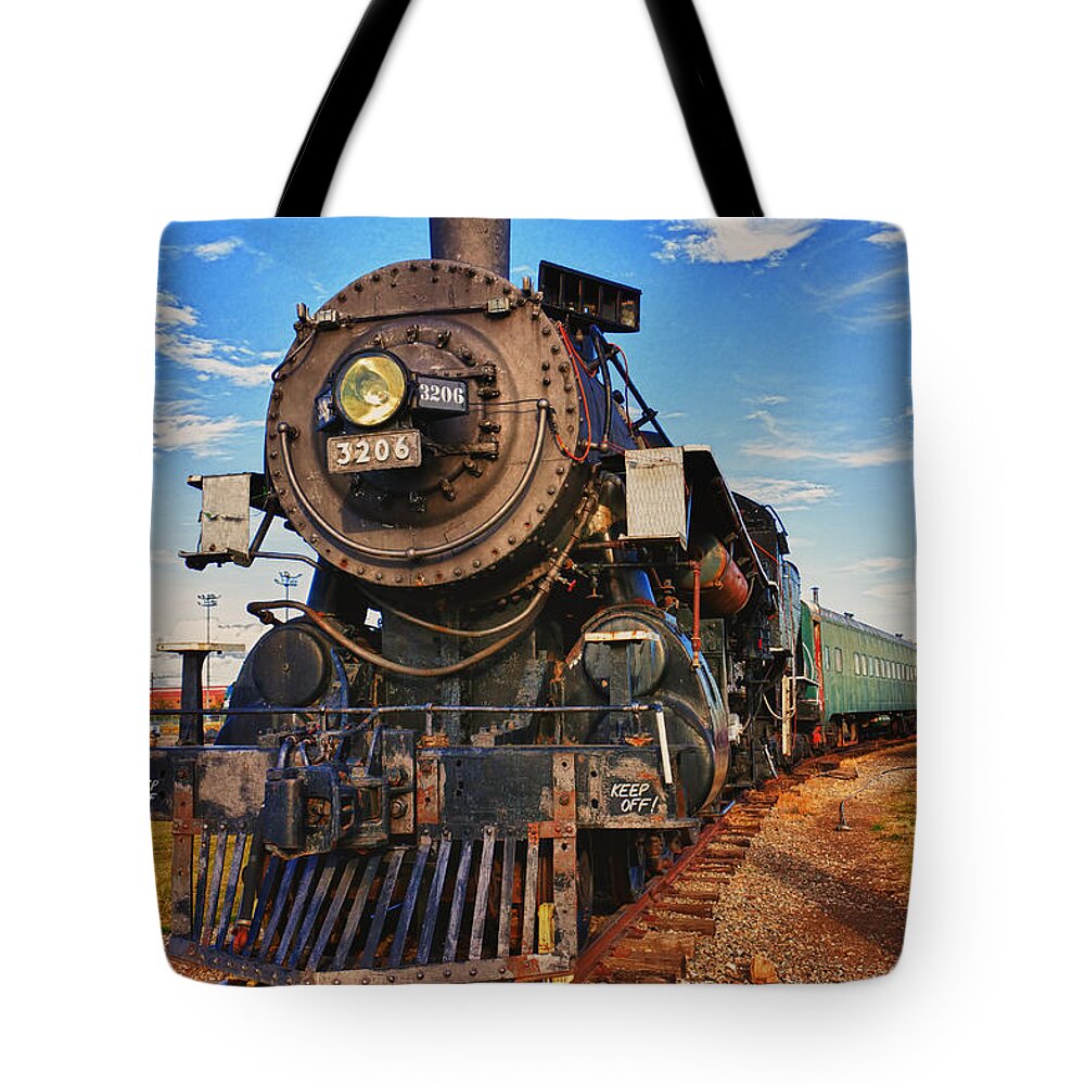 Old Train Tote Bag featuring the photograph Old train by Garry Gay