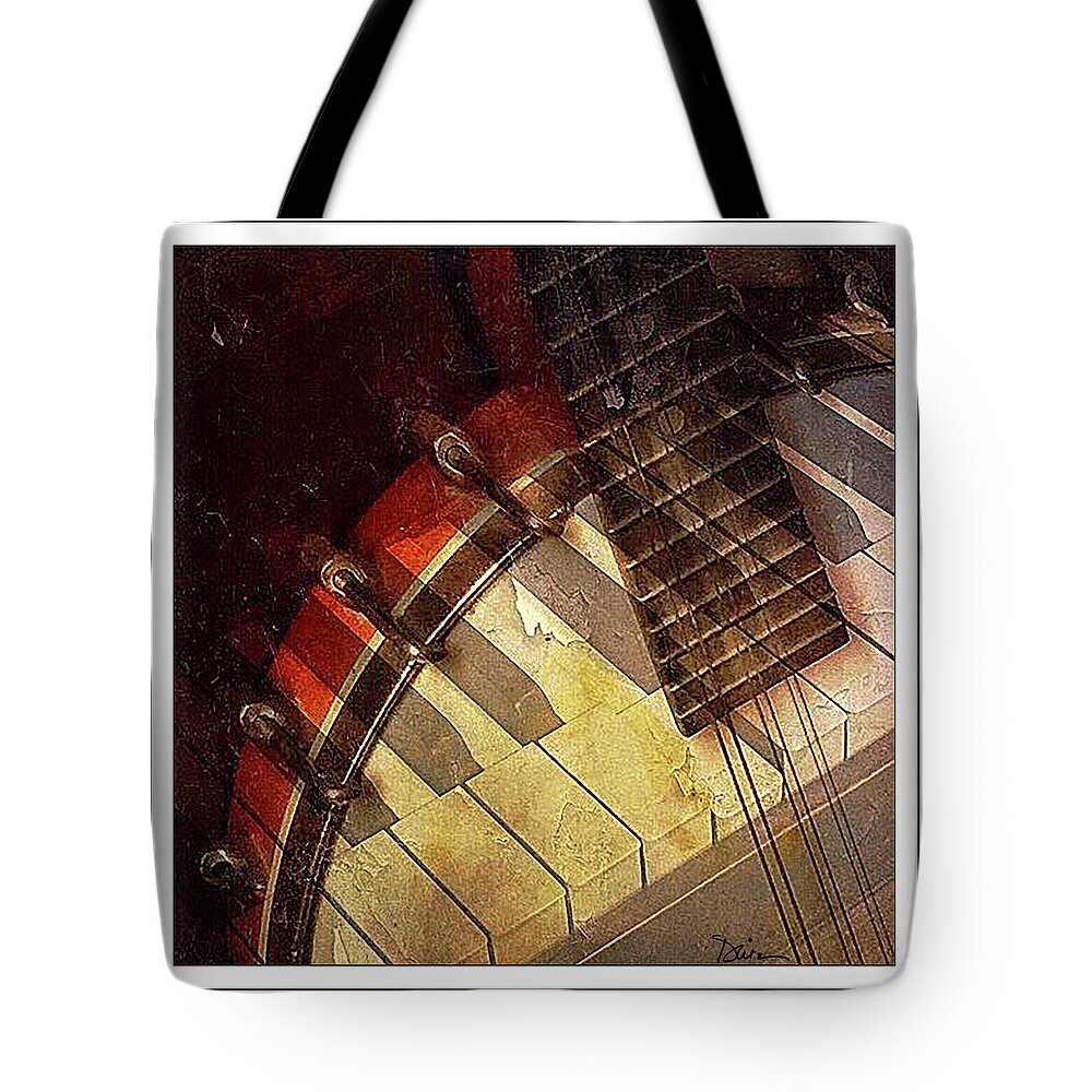 Piano Tote Bag featuring the photograph Old Tunes by Peggy Dietz