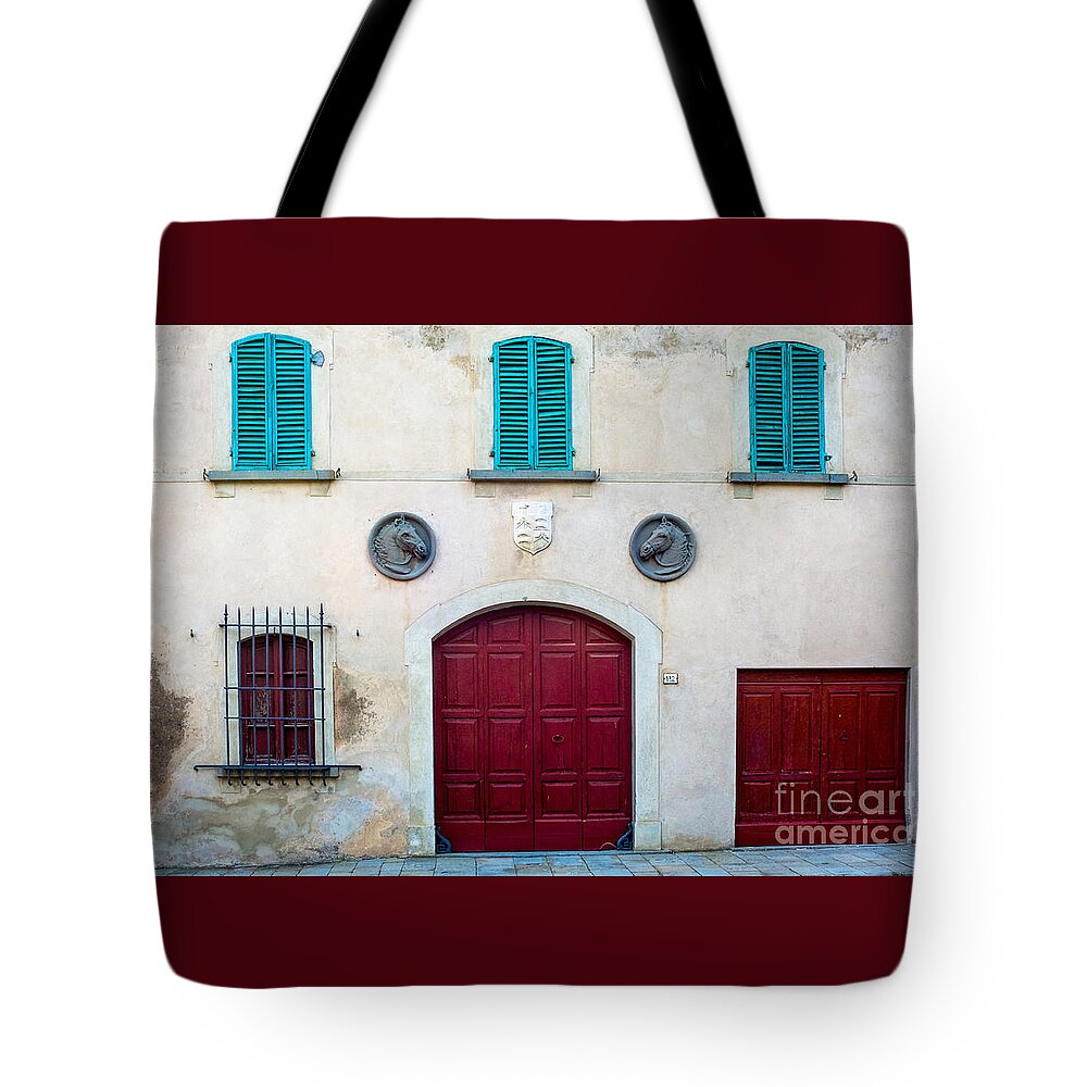 Old Villa Stables Tote Bag featuring the photograph Old Villa Stables by Prints of Italy