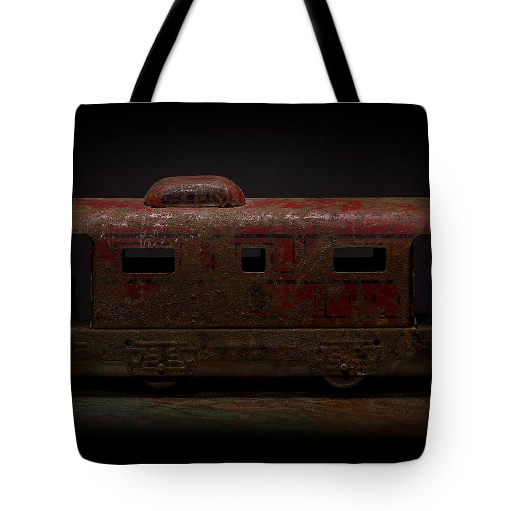 Old Train Tote Bag featuring the photograph Old Vintage Caboose number 624 by Art Whitton