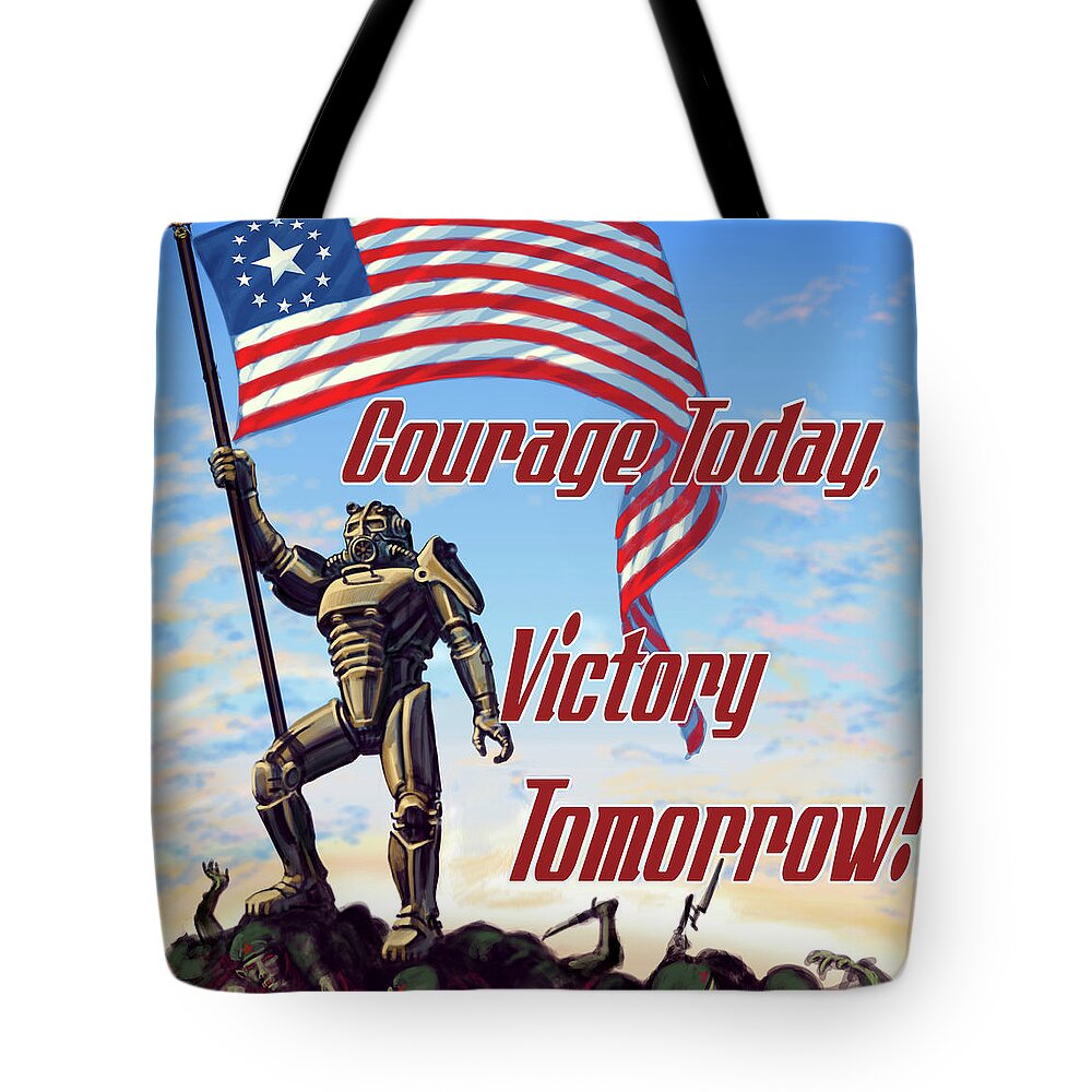 Old Tote Bag featuring the photograph Courage Today, Victory Tomorrow by Doc Braham