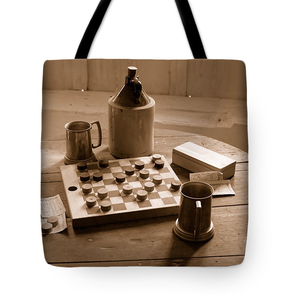 Antique Tote Bag featuring the photograph Old Way of Life Series - Past Time by Joe Ng