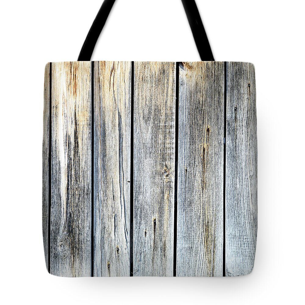 Wooden Planks Tote Bag featuring the photograph Old Weathered Wood Planks by John Williams