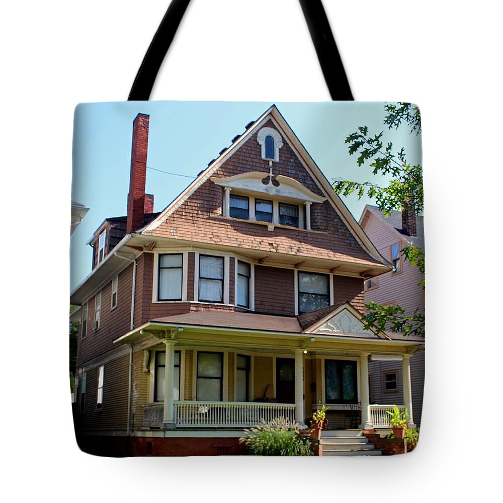 Old West End Tote Bag featuring the photograph Old West End Brown 22 by Michiale Schneider
