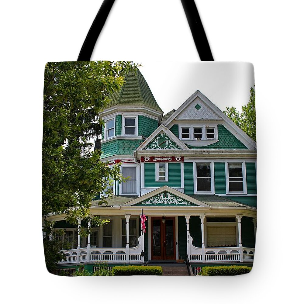 Old West End Tote Bag featuring the photograph Old West End Green 3 by Michiale Schneider