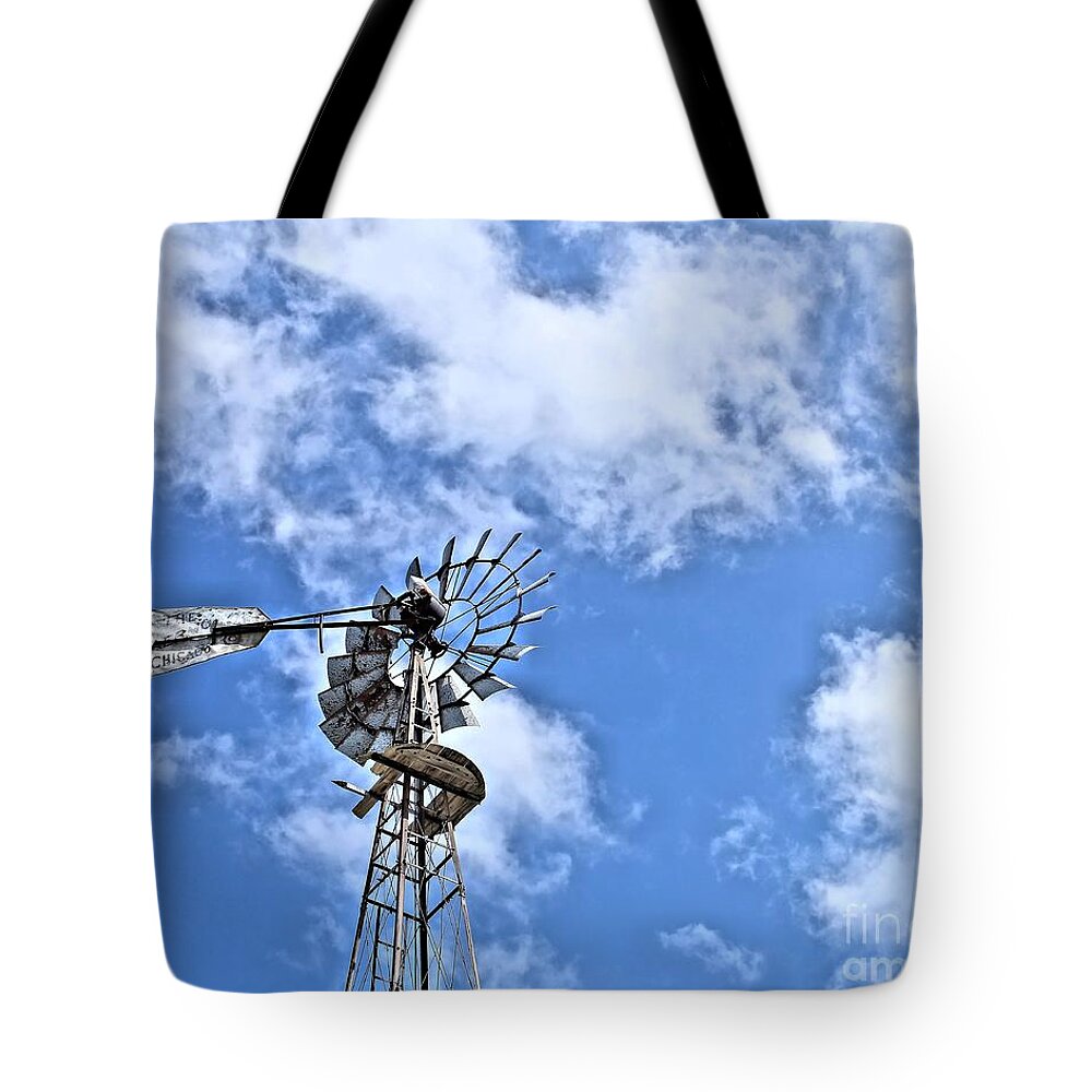 Windmill Tote Bag featuring the photograph Old Windmill by Jimmy Ostgard