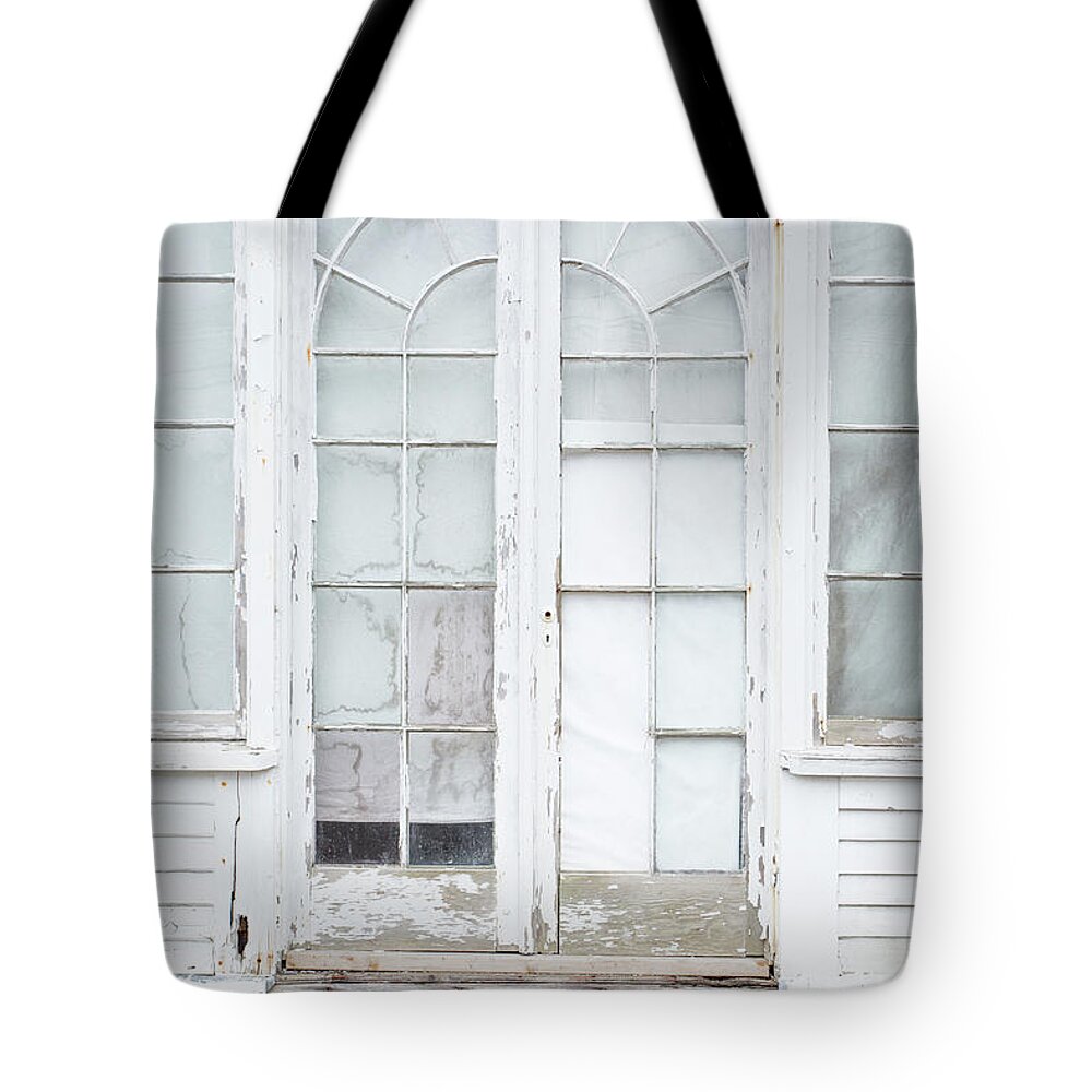 Cape Cod Tote Bag featuring the photograph Old Windows and Glass Doorway by Edward Fielding