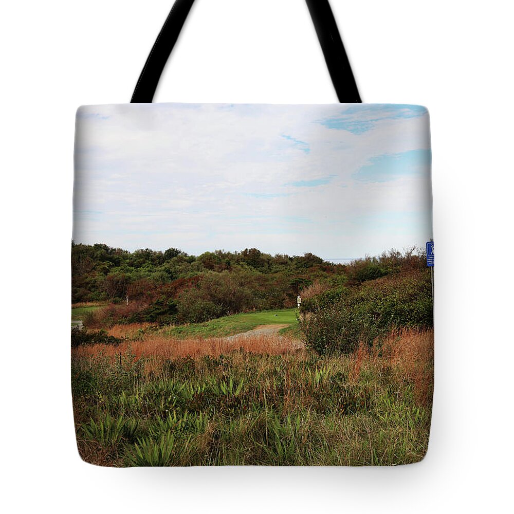 Oldest Links Course Tote Bag featuring the photograph Oldest Links Course in MA by Imagery-at- Work