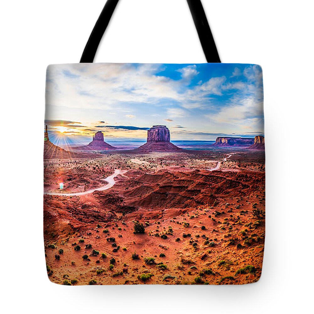 Oljato-monument Valley Tote Bag featuring the photograph Oljato-Monument Valley by Britten Adams