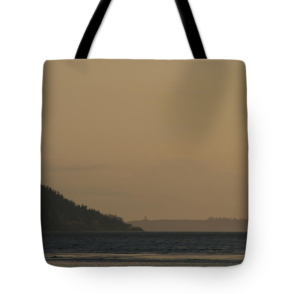 Olympic Lighthouses Tote Bag featuring the photograph Olympic Lighthouses by Dylan Punke