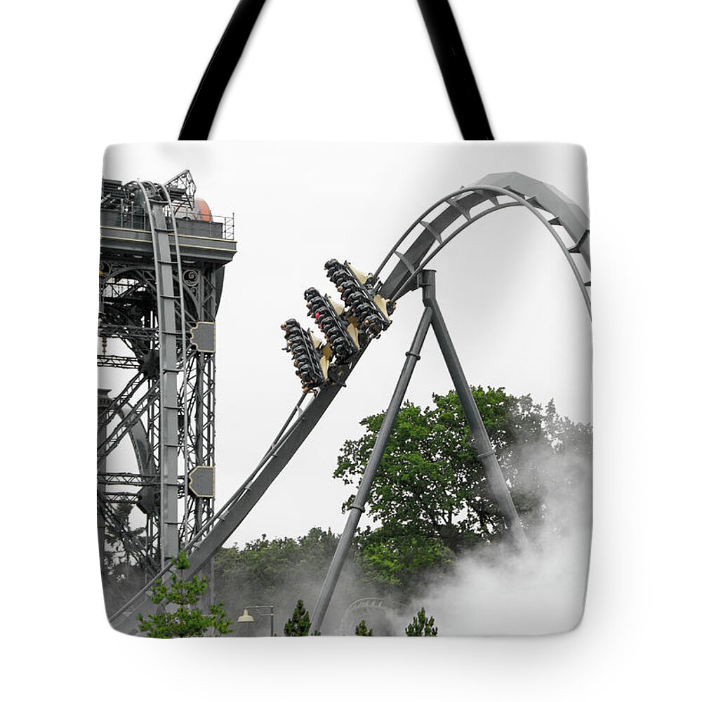 Park Tote Bag featuring the photograph On a Rollercoaster by Adriana Zoon