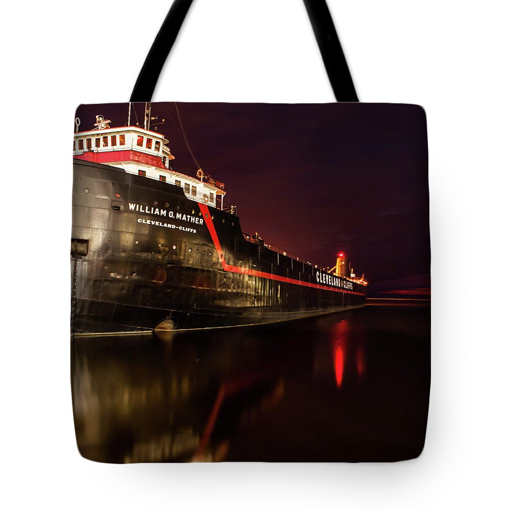 Cleveland Tote Bag featuring the photograph On the Good Ship by Stewart Helberg