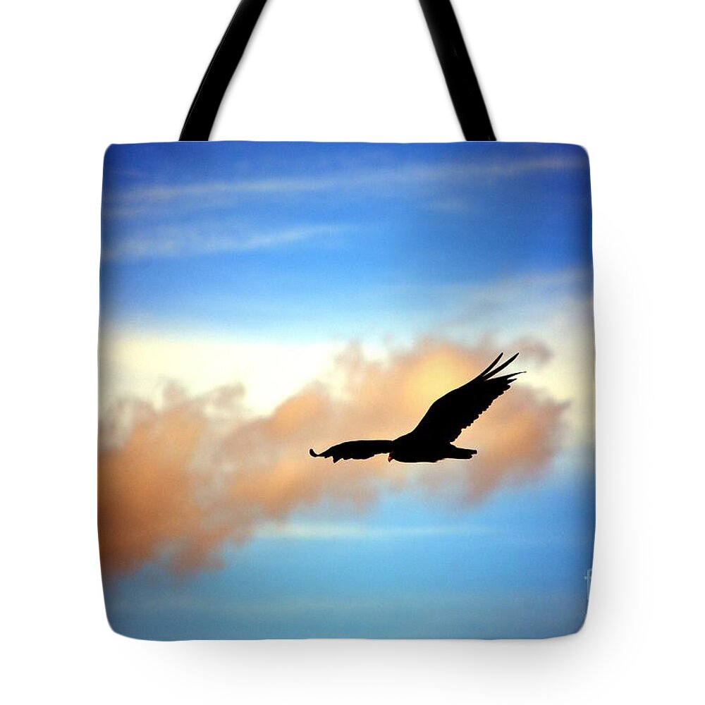 Vulture Tote Bag featuring the photograph On the Prowl by Dani McEvoy