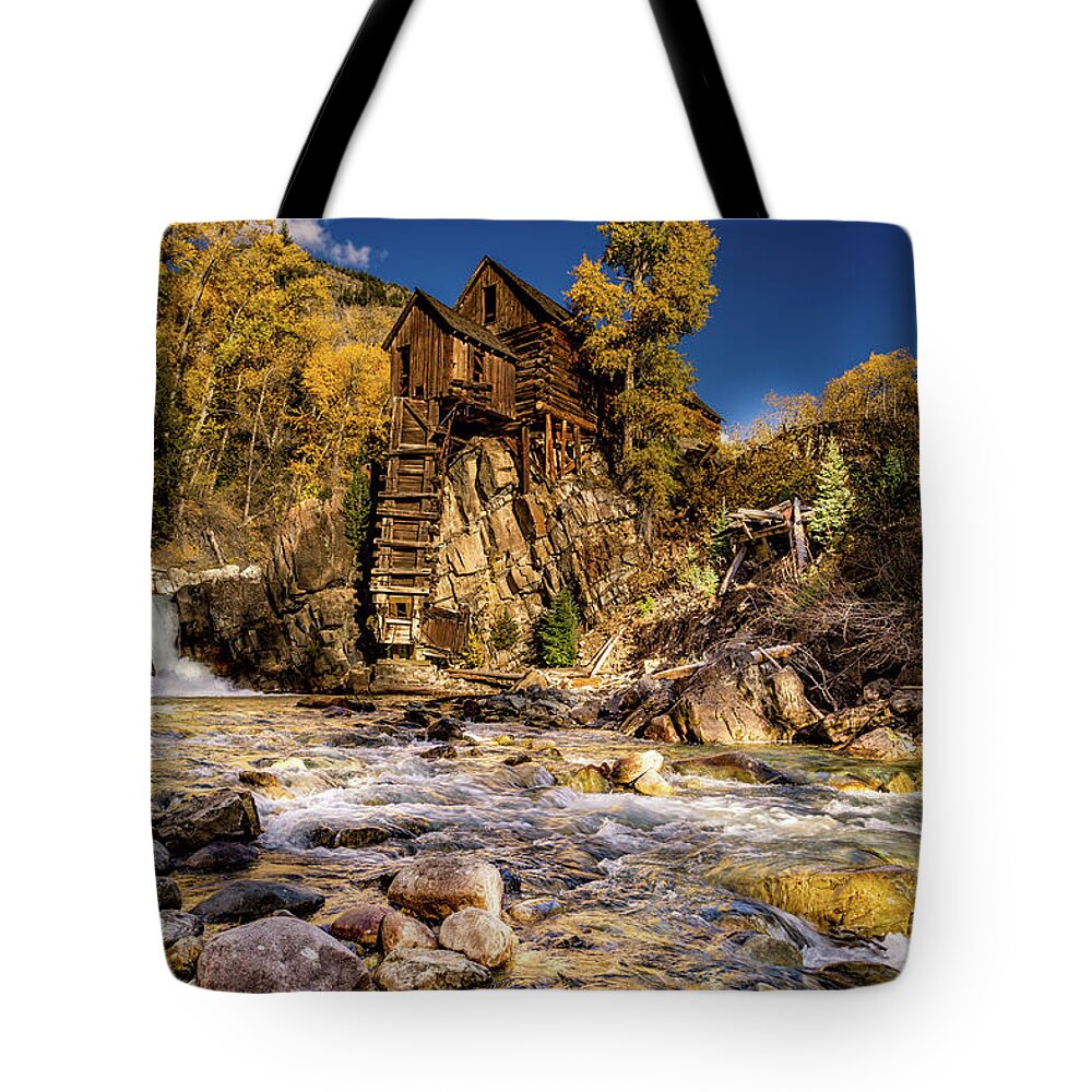 Crystal Tote Bag featuring the photograph On the Rocks by Chuck Rasco Photography