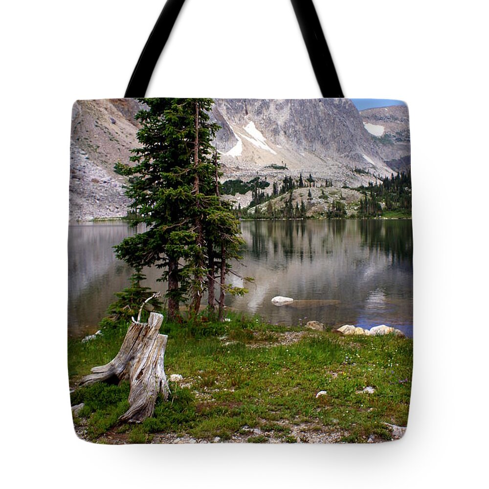 Snowy Mountains Tote Bag featuring the photograph On the Snowy Mountain Loop by Marty Koch