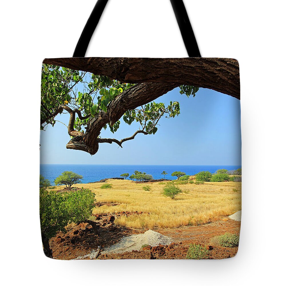 Lapakahi State Historical Park Tote Bag featuring the photograph On the Way to Lapakahi by Jennifer Robin