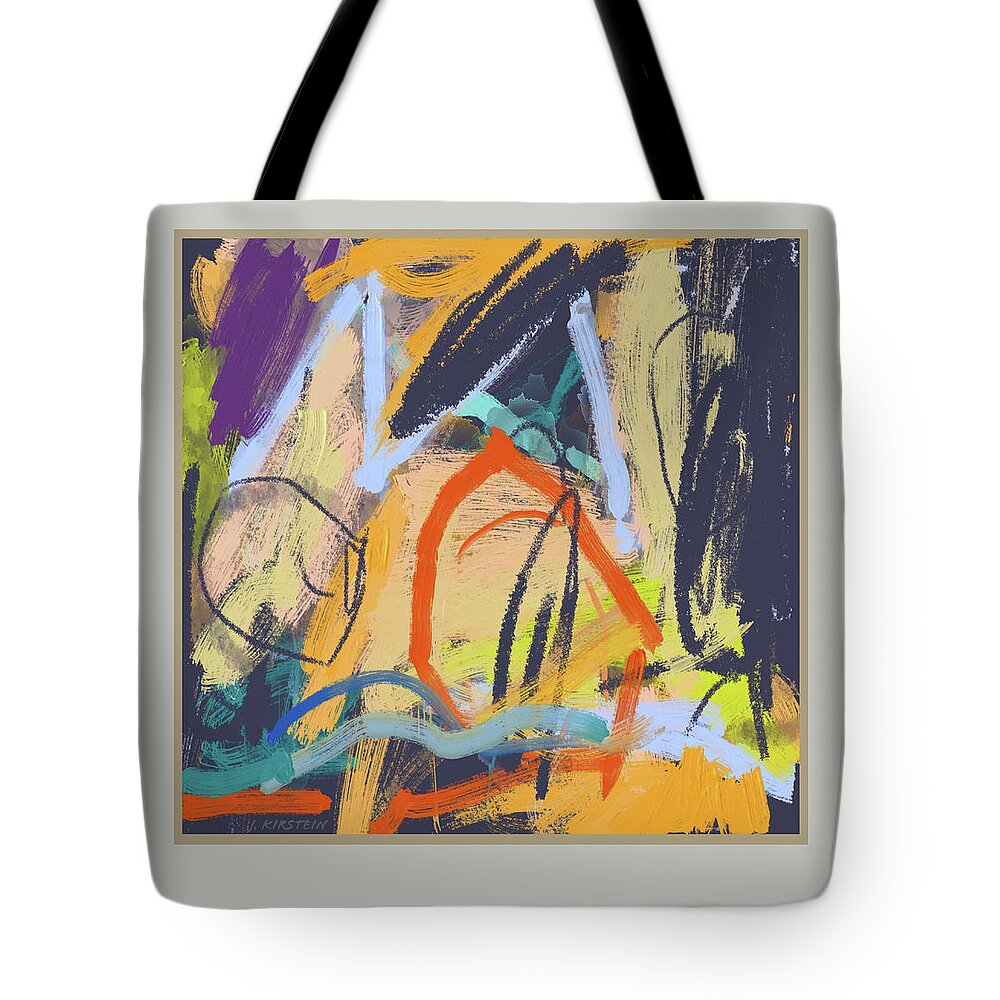 Wild Tote Bag featuring the digital art On the Wild Side by Janis Kirstein