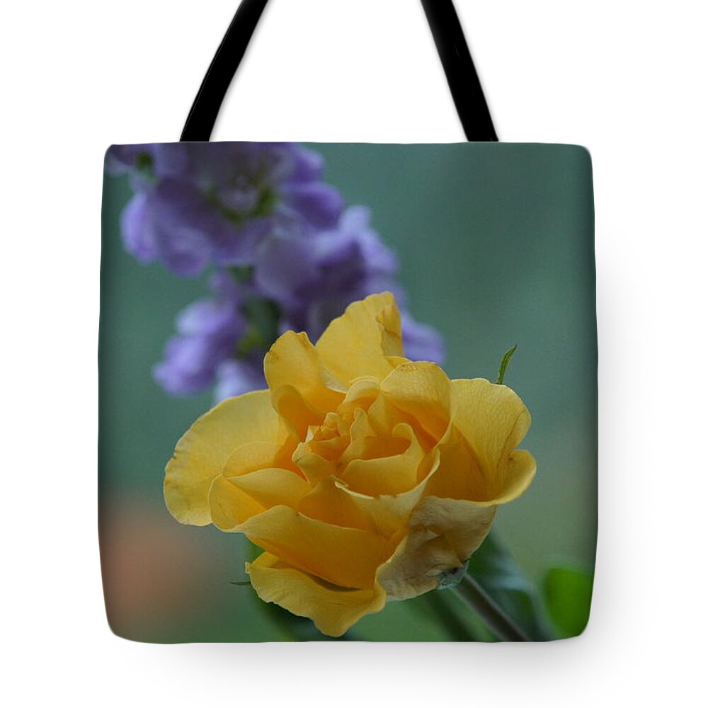 Floral Tote Bag featuring the photograph On the window sill. by Elena Perelman