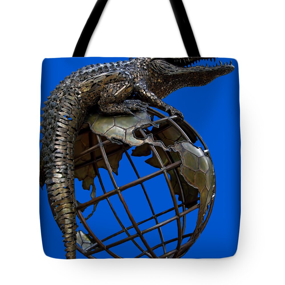 Gator Ubiquity Tote Bag featuring the photograph On Top Of The World Transparent For T Shirts by D Hackett