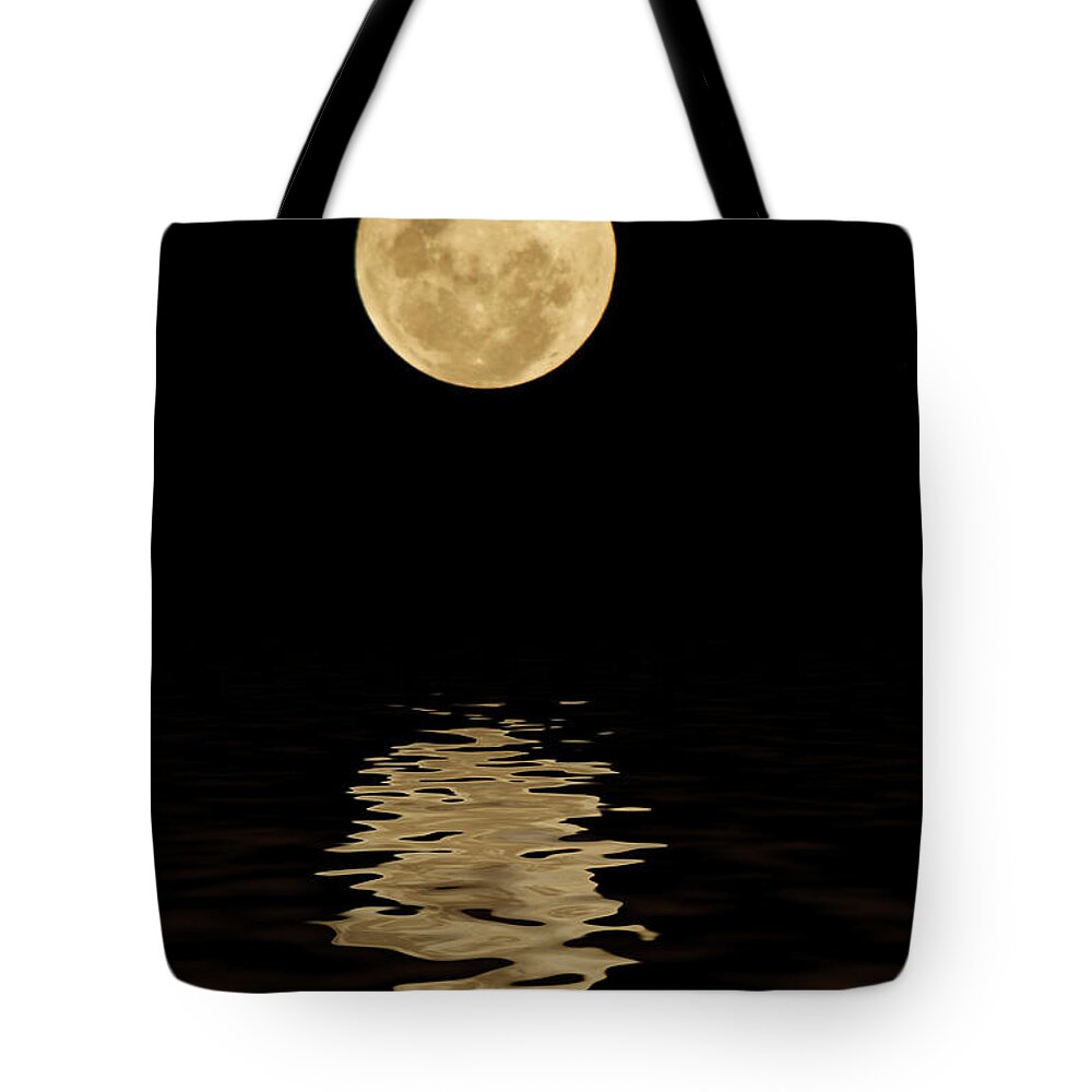 Once In A Blue Moon Tote Bag featuring the photograph Once in a Blue Moon by Darren Fisher