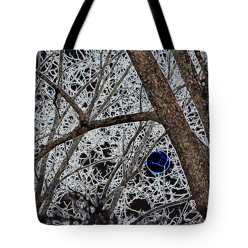 Trees Tote Bag featuring the photograph Once In A Blue Moon by Jan Amiss Photography