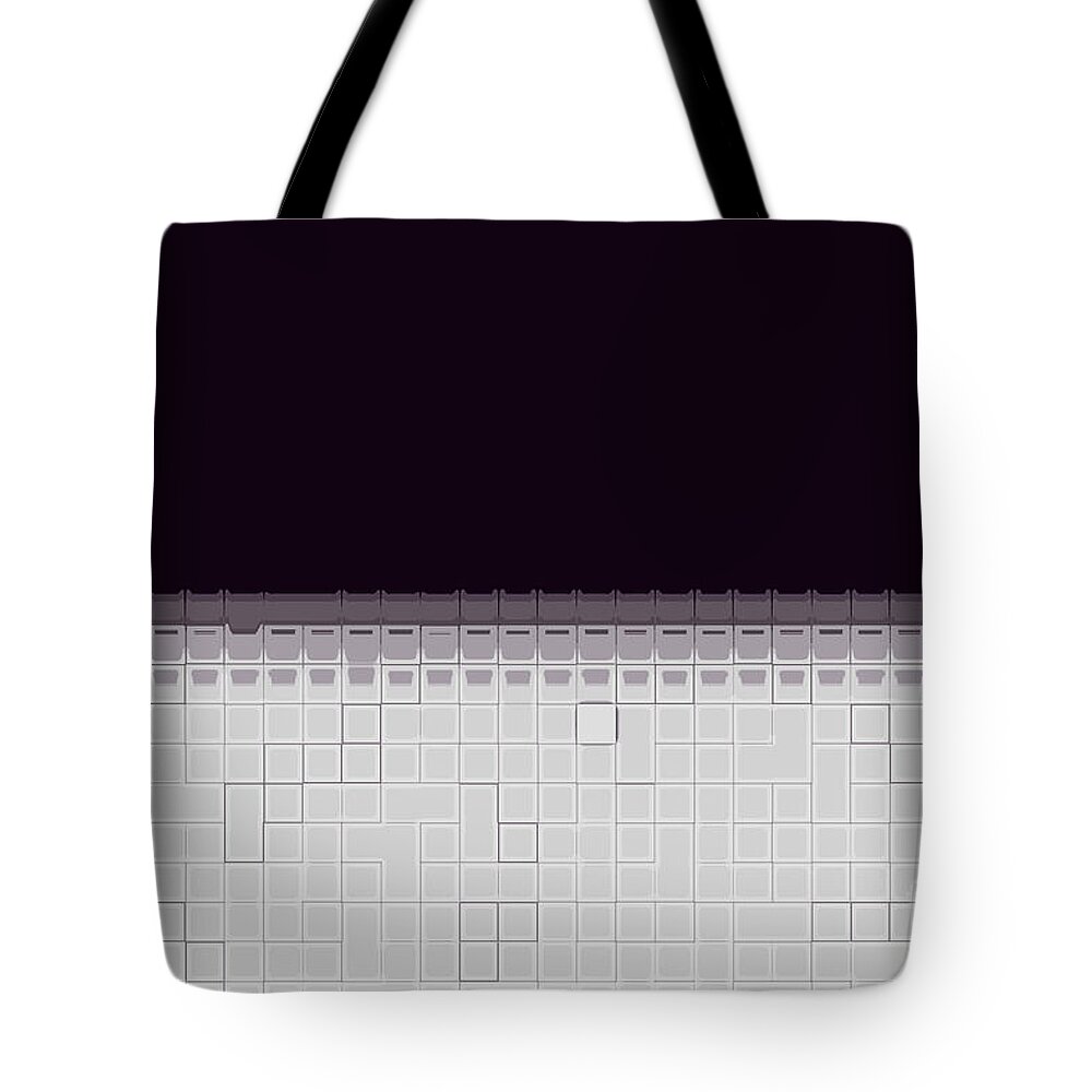 Computer Art Experiment 6 Tote Bag featuring the digital art One And No Other by Steven Macanka