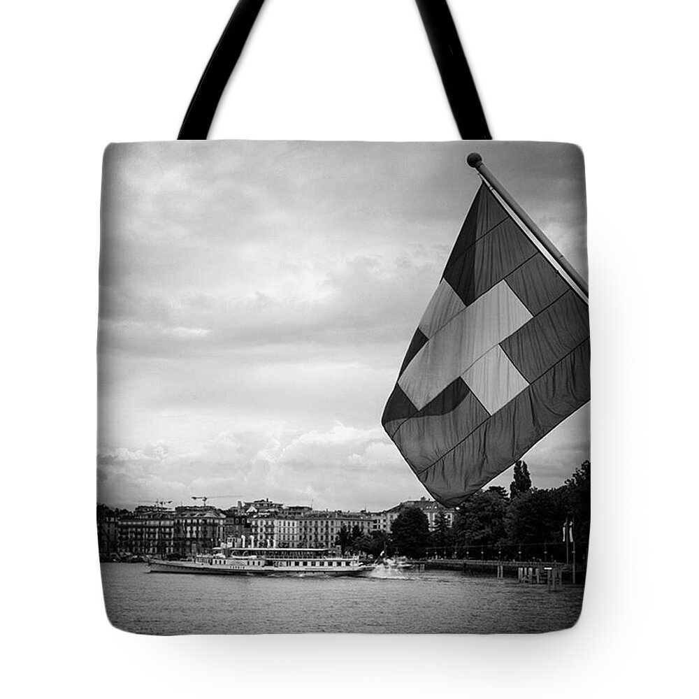 Swiss Flag Tote Bags
