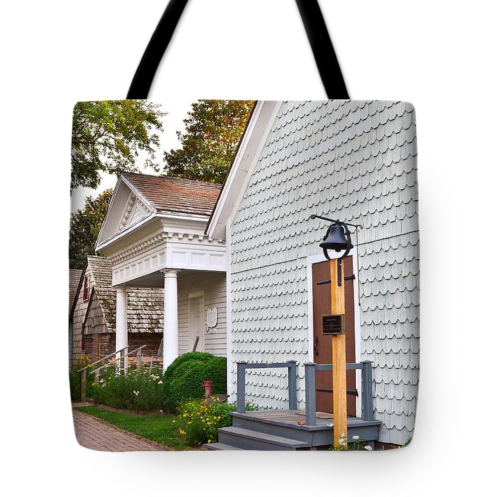  Tote Bag featuring the photograph One Room Schoolhouse - Lewes Delaware by Kim Bemis