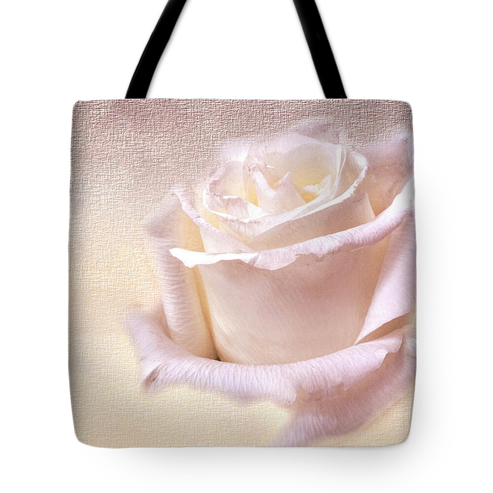Flower Tote Bag featuring the photograph One rose is enough for the dawn by Ches Black