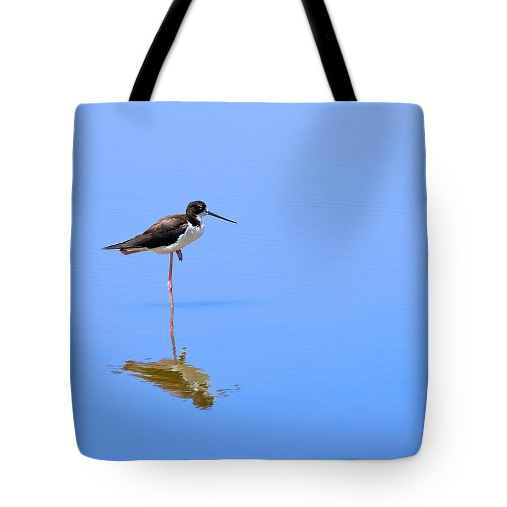 Bird Tote Bag featuring the photograph One Standing Tall by Susan Rissi Tregoning