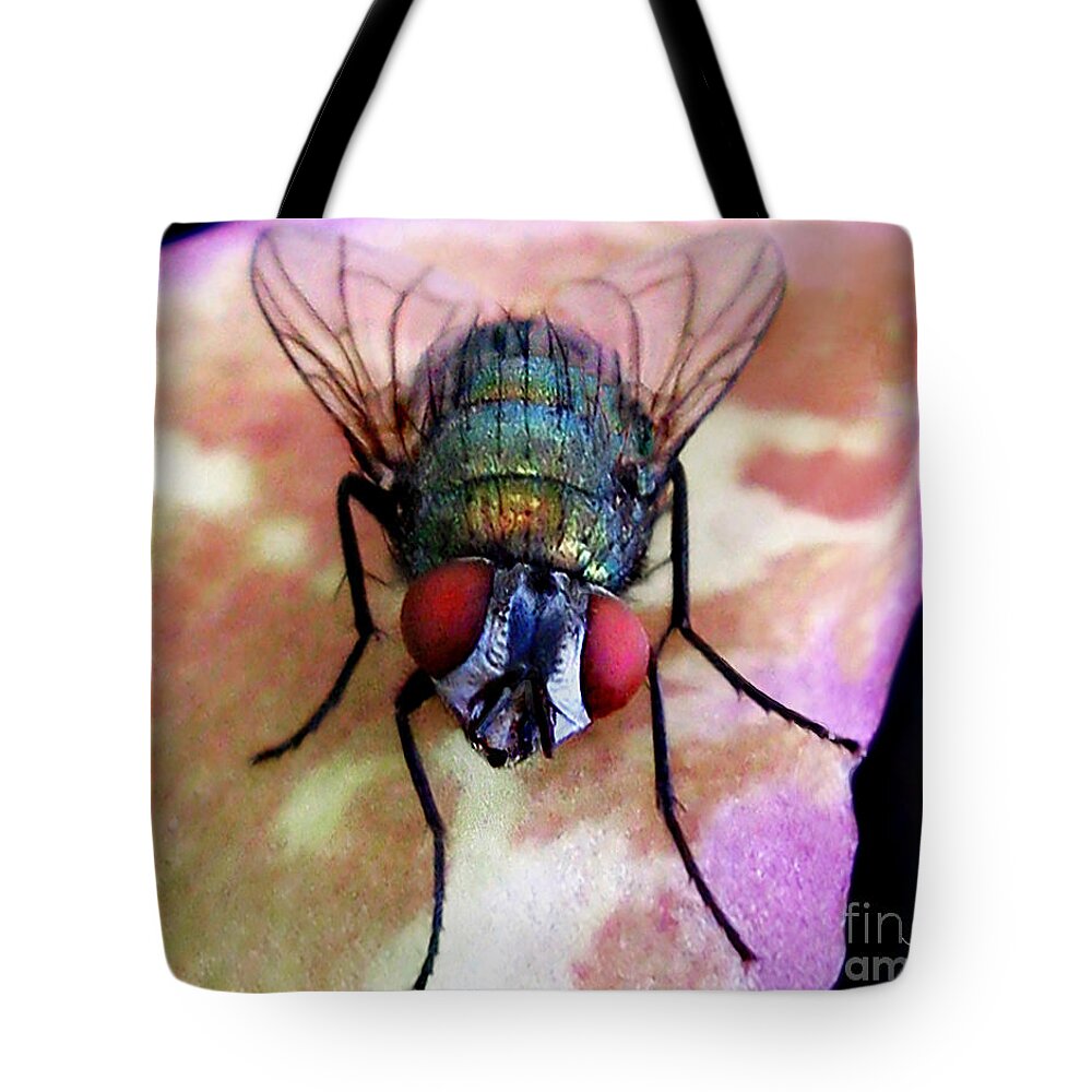 Fly Tote Bag featuring the photograph One with Fly Boy by Jennie Breeze