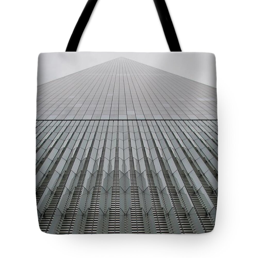 One World Trade Center Tote Bag featuring the photograph One World Trade by Christopher J Kirby
