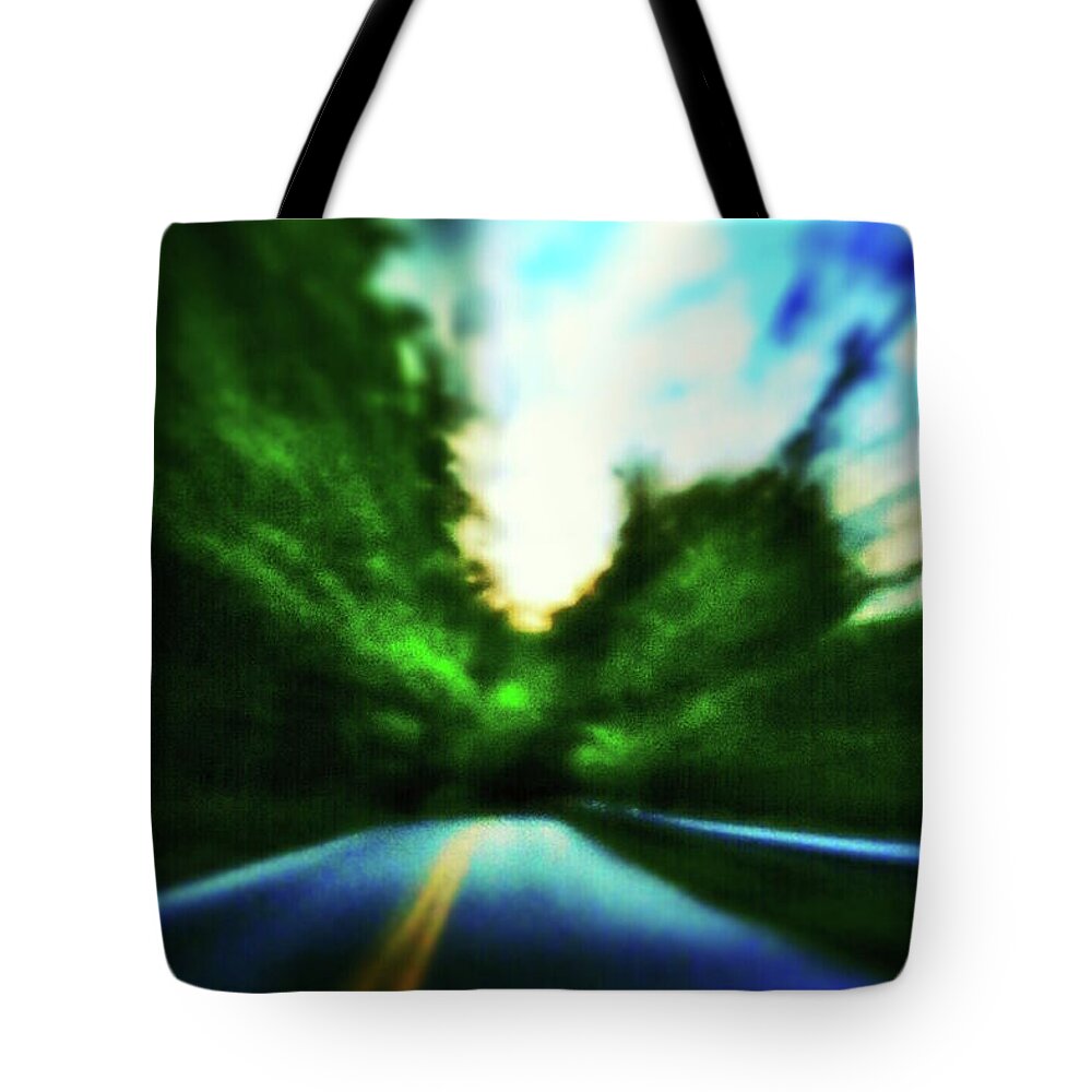 Pinhole Tote Bag featuring the photograph Open Road by Al Harden