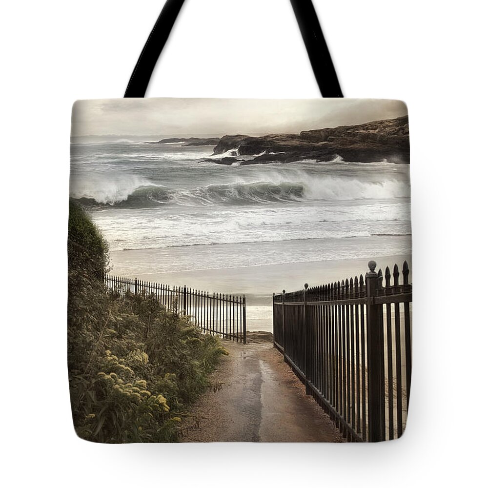 Sea Tote Bag featuring the photograph Open To The Sea by Robin-Lee Vieira