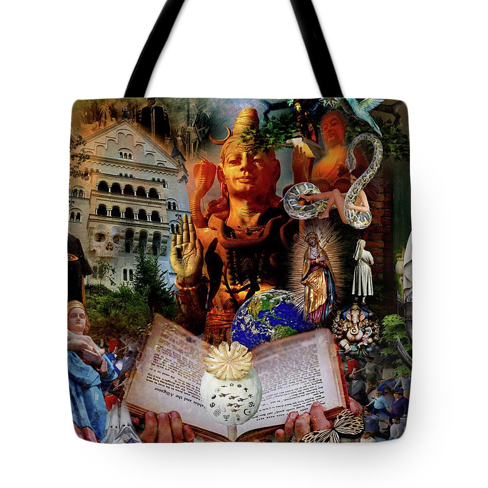 Photography Tote Bag featuring the digital art Opium of the masses by Ricardo Dominguez