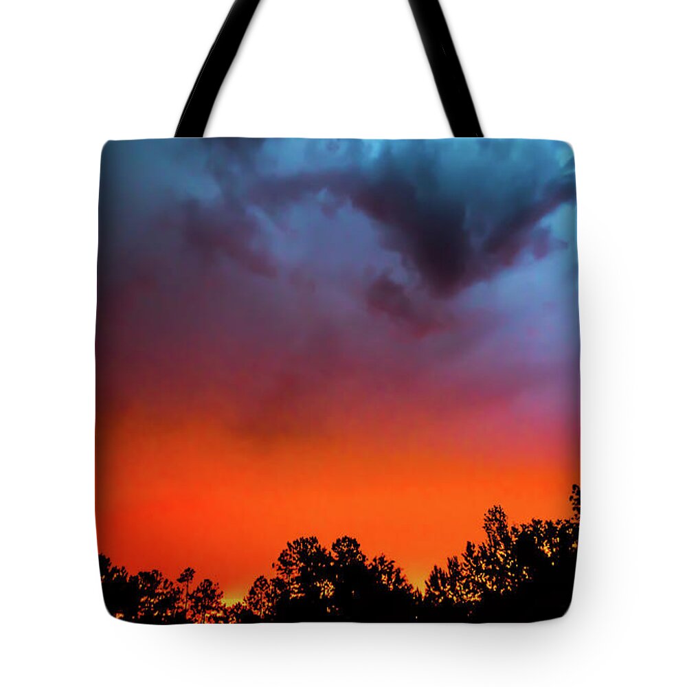 Alabama Tote Bag featuring the photograph Opposing Forces of Sunset by James-Allen