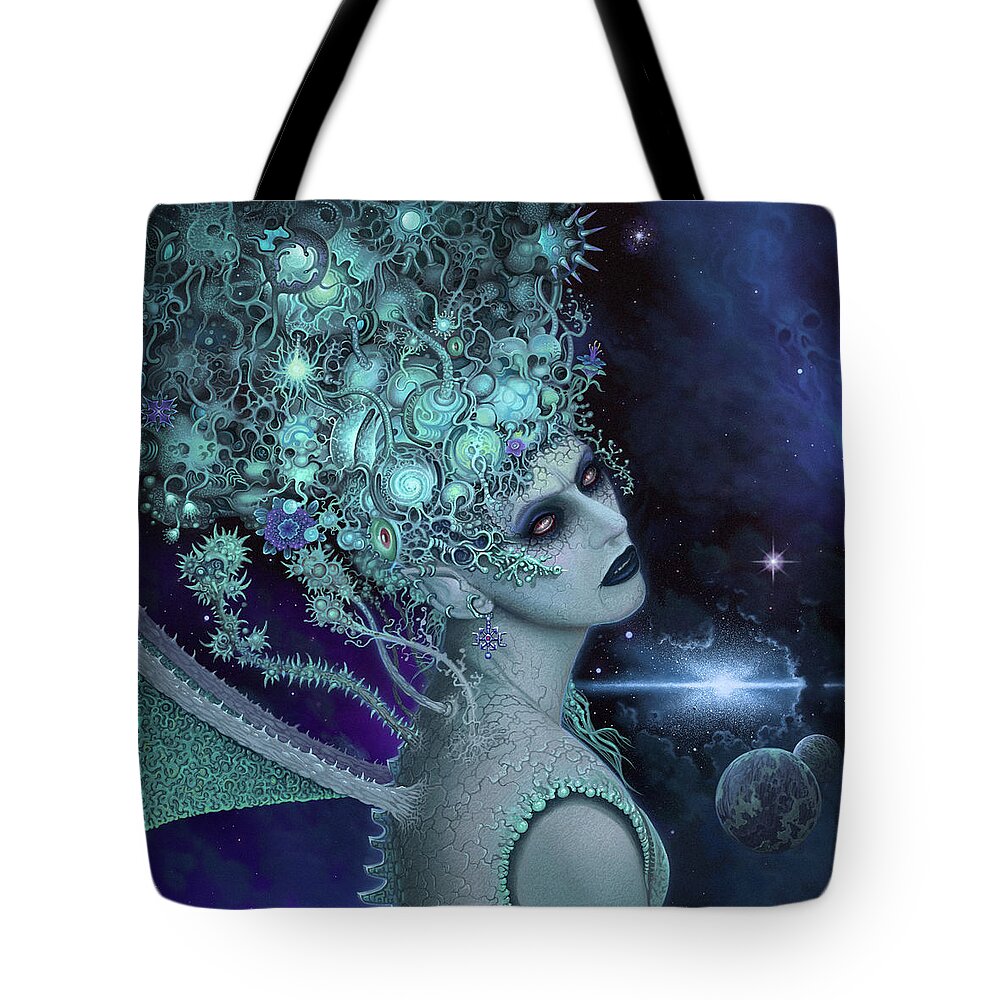 Goddess Tote Bag featuring the painting Oracle or Desire by Mark Cooper