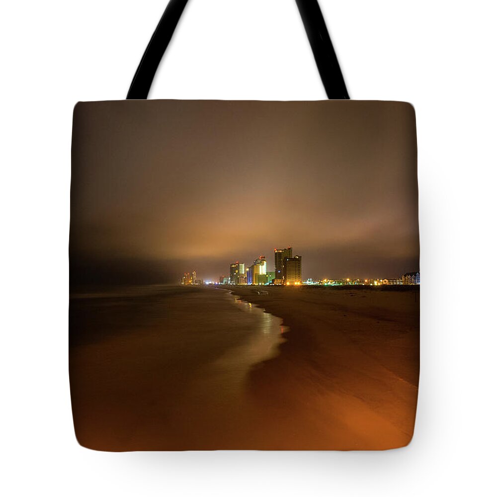 Alabama Tote Bag featuring the photograph Orange Beach at Night - Gulf Shores by James-Allen