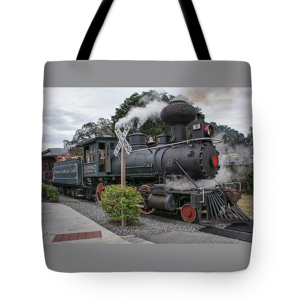 Te&g Tote Bag featuring the photograph Movie Train by John Black