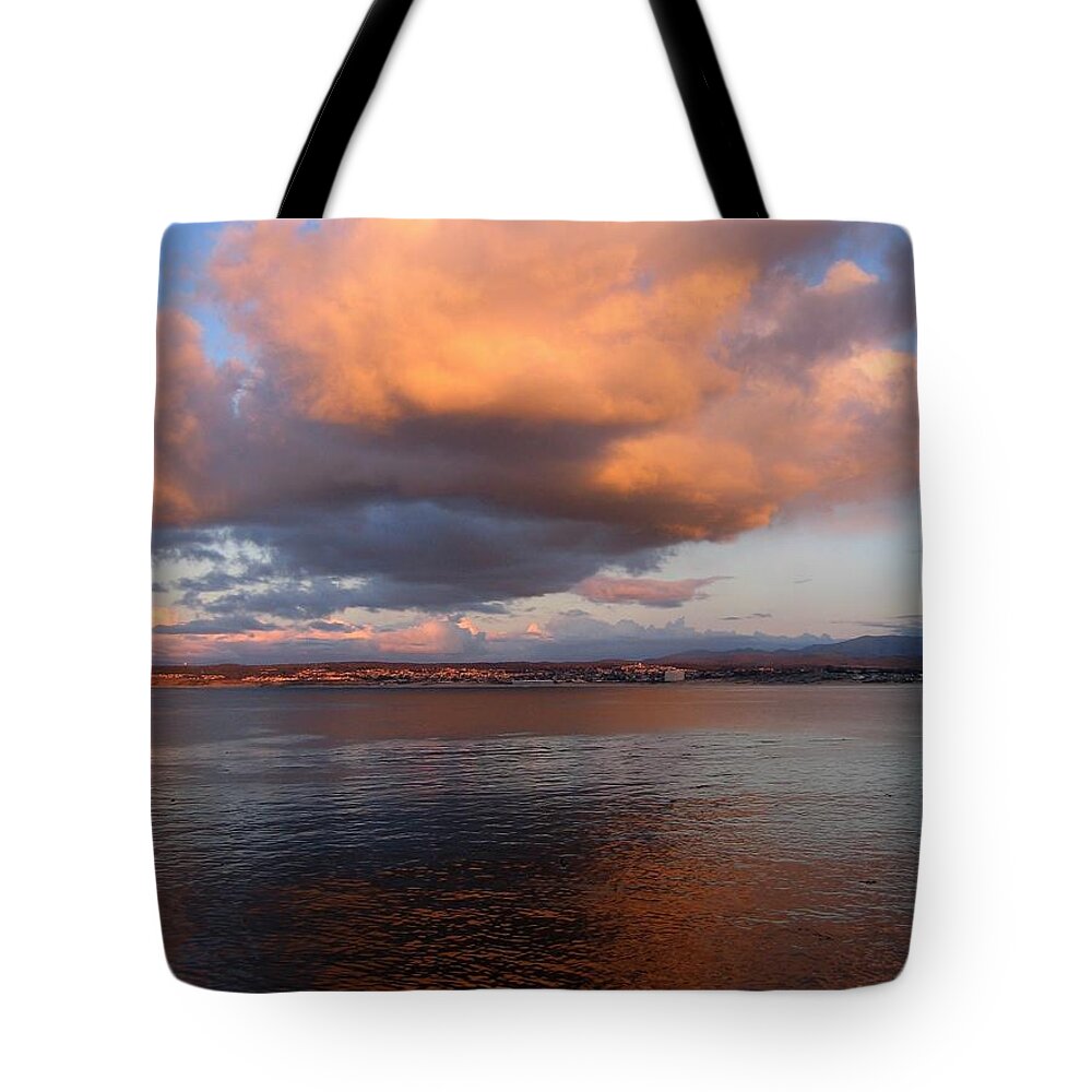 Cloud Tote Bag featuring the photograph Orange Cloud by James B Toy