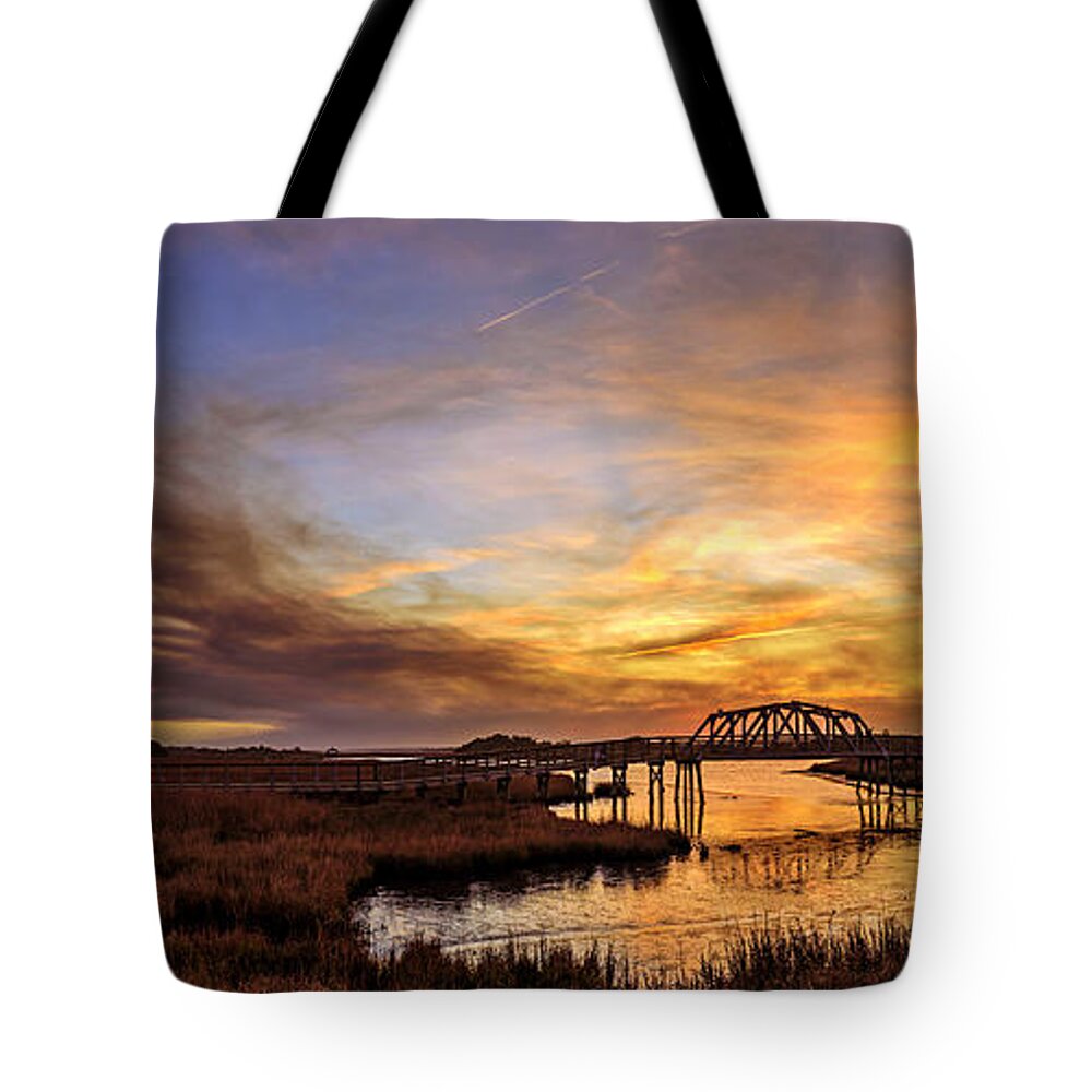 Surf City Tote Bag featuring the photograph Orange Crossing by DJA Images