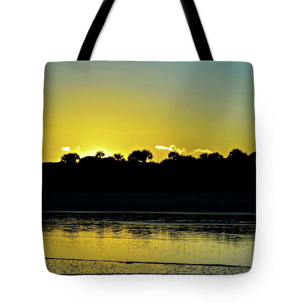 Sunset Tote Bag featuring the photograph Orange Glow by Bradley Dever