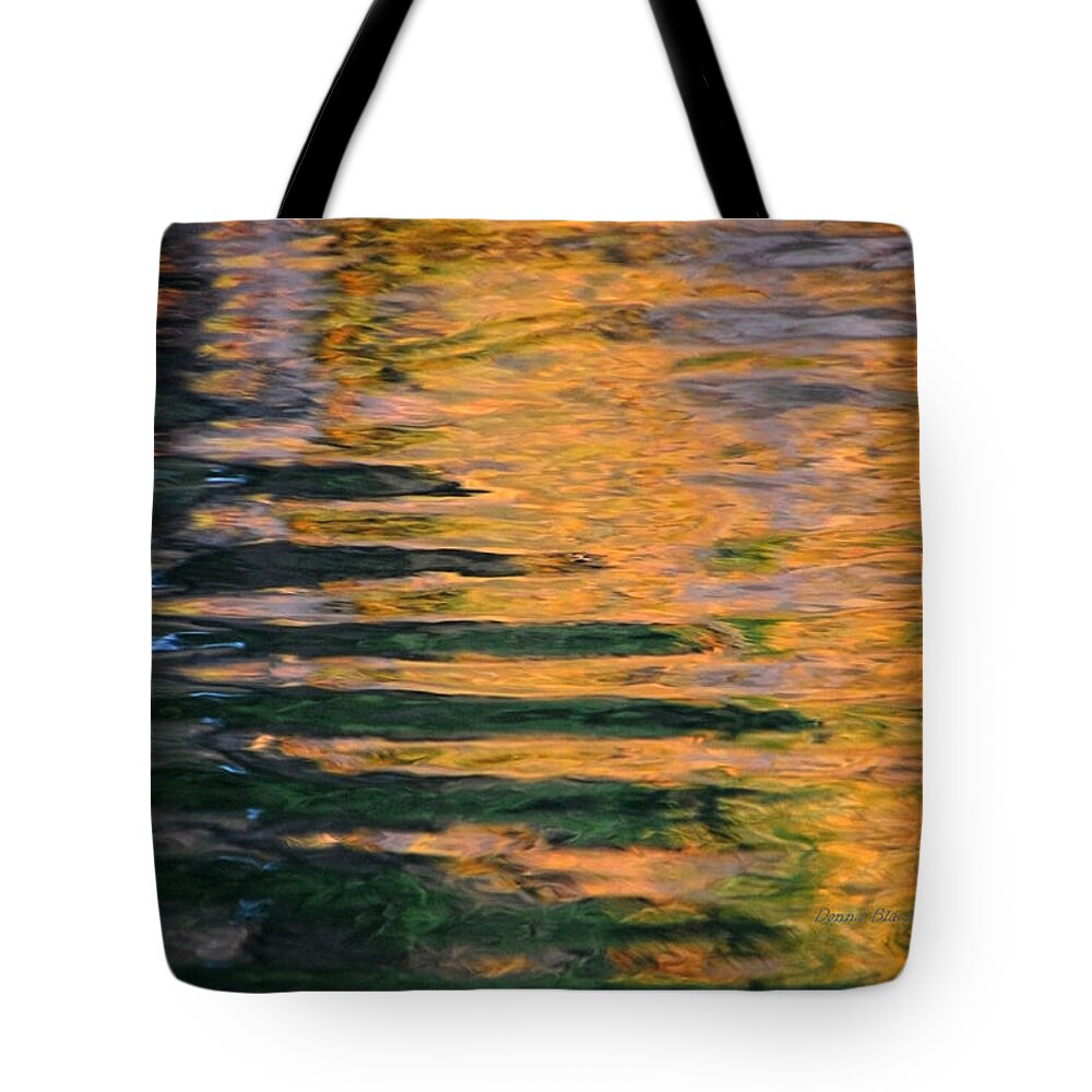Water Tote Bag featuring the photograph Orange Sherbert by Donna Blackhall