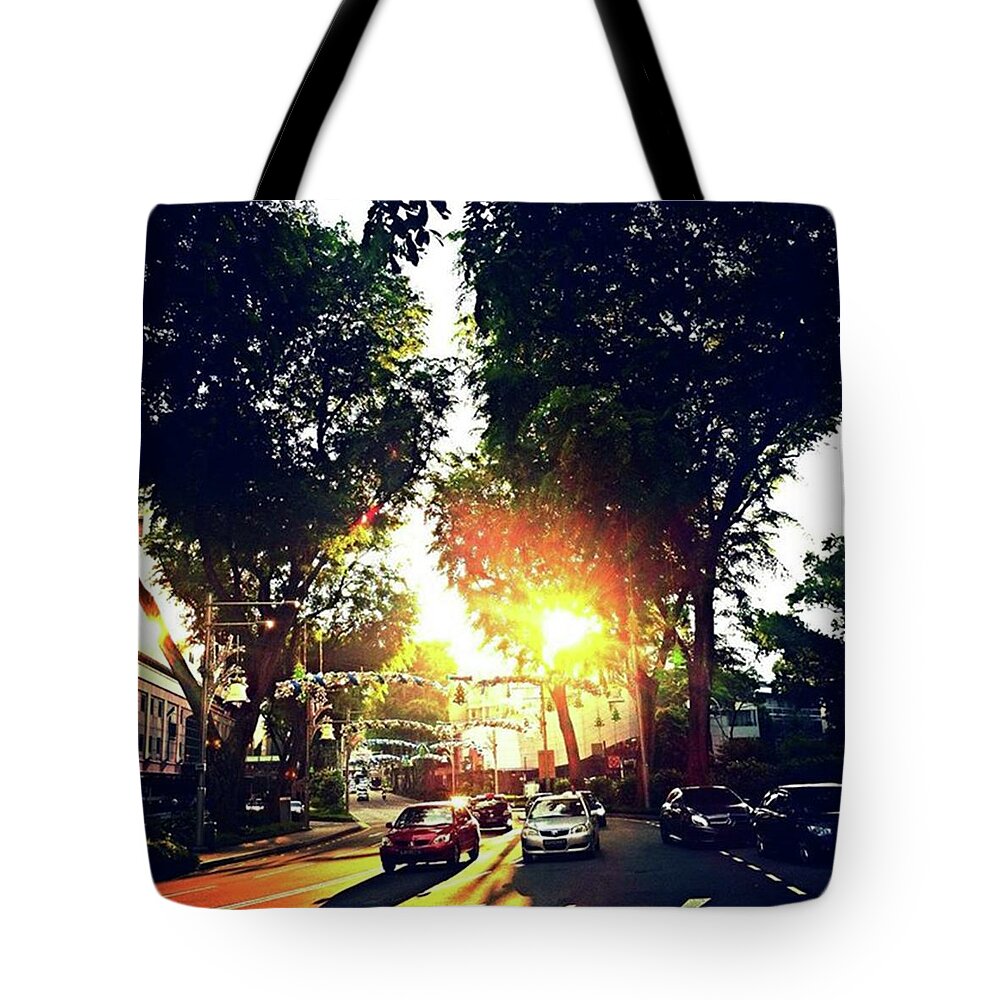 Landscape Tote Bag featuring the photograph Orchard Road Singapore by Talha Kayani