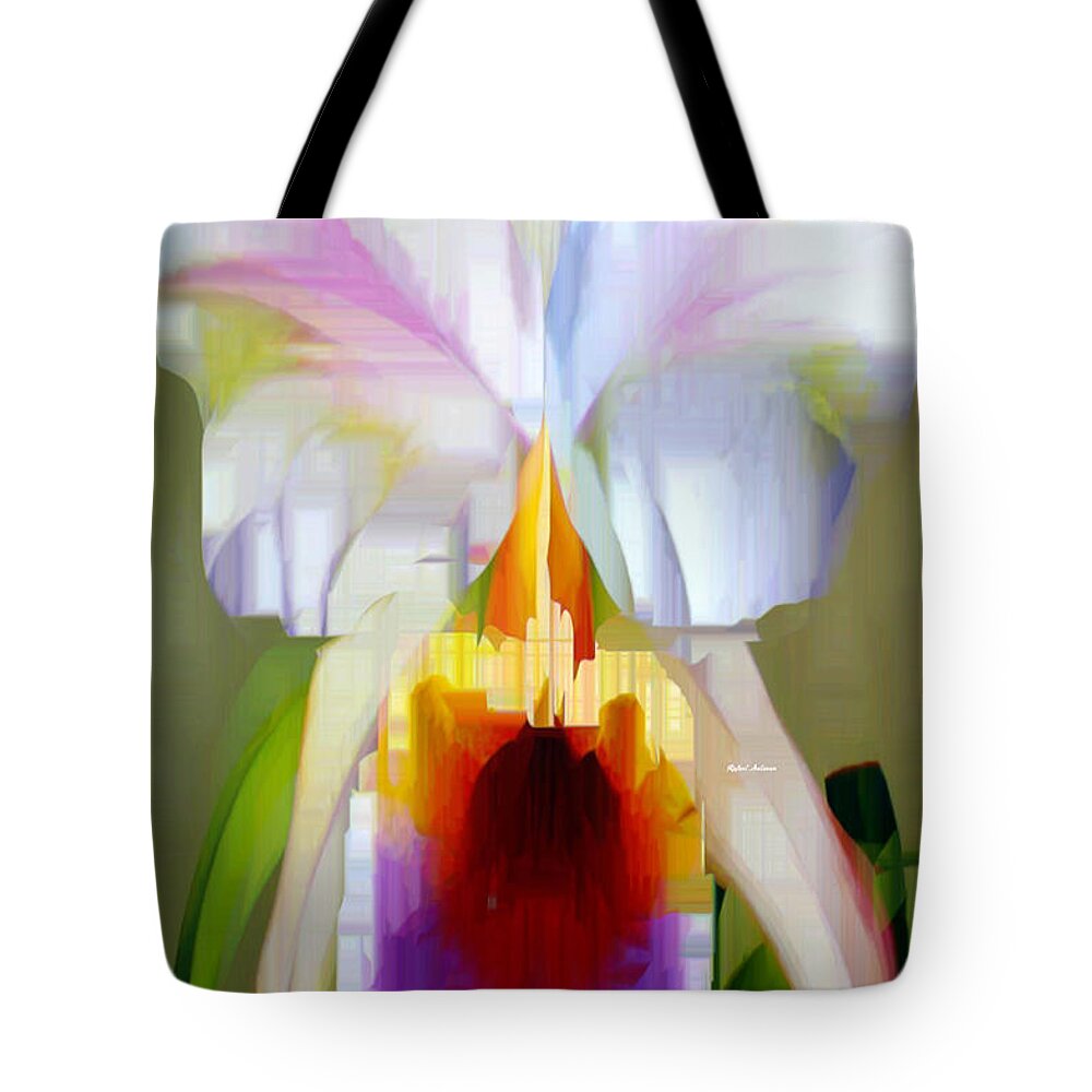 Art Tote Bag featuring the digital art Orchid Cattleya by Rafael Salazar