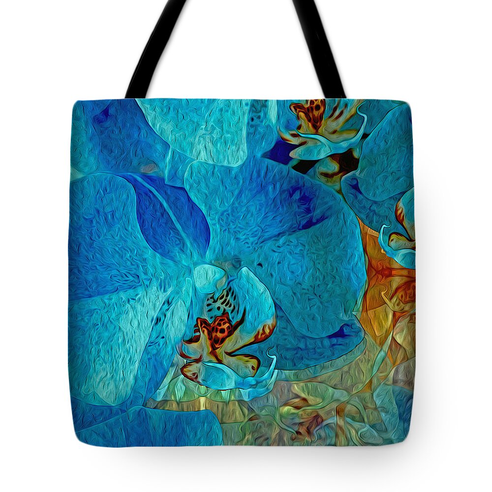  Florals Tote Bag featuring the photograph Orchid Reverie 10 by Lynda Lehmann