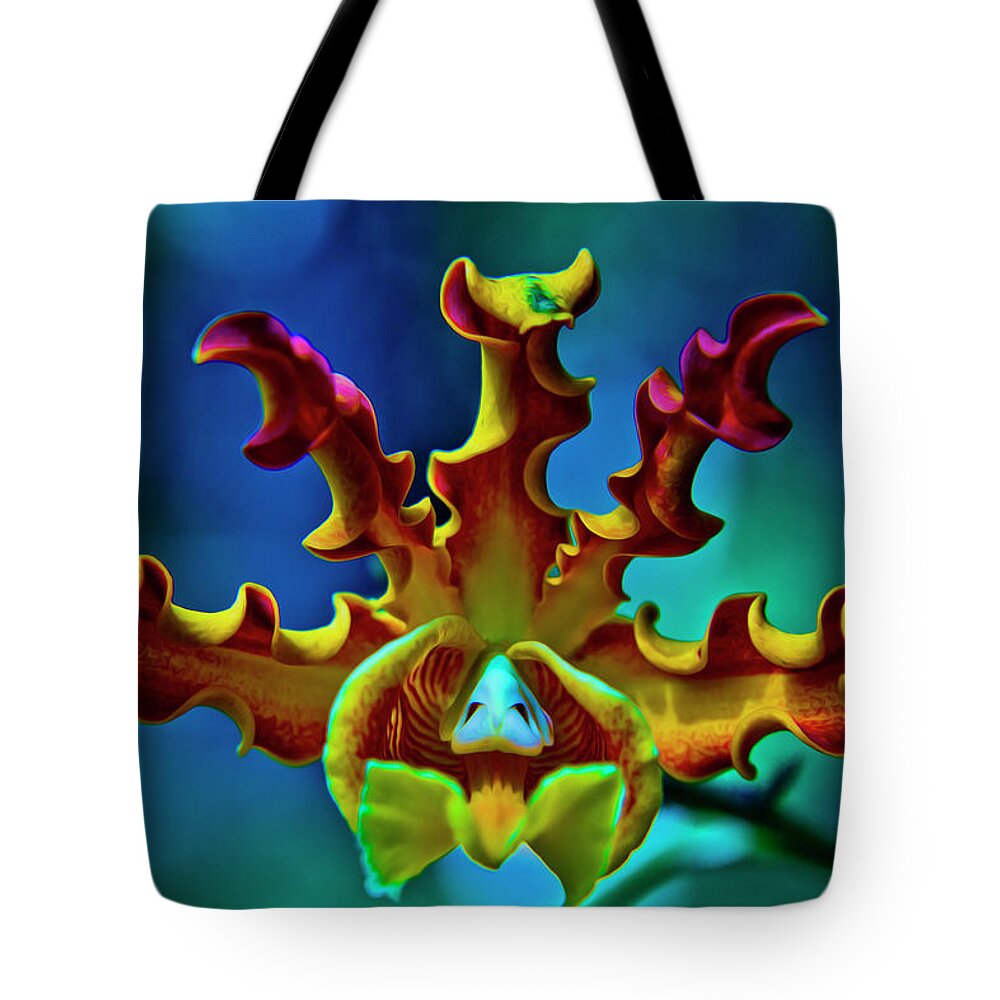Orchid Tote Bag featuring the photograph Orchid by Stuart Manning