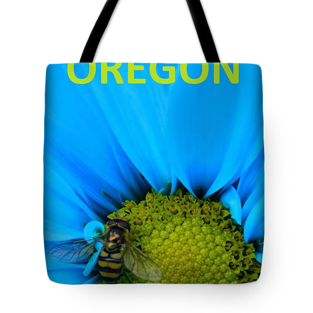 Oregon Tote Bag featuring the photograph Oregon Bee by Gallery Of Hope 