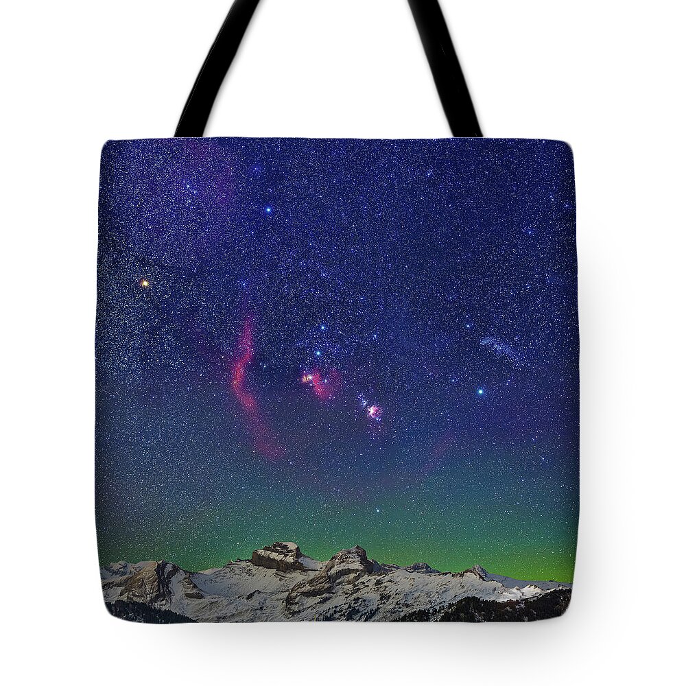 Mountains Tote Bag featuring the photograph Orion by Ralf Rohner